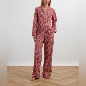 Liberty Red and White Floral Pajama Set (NWT)